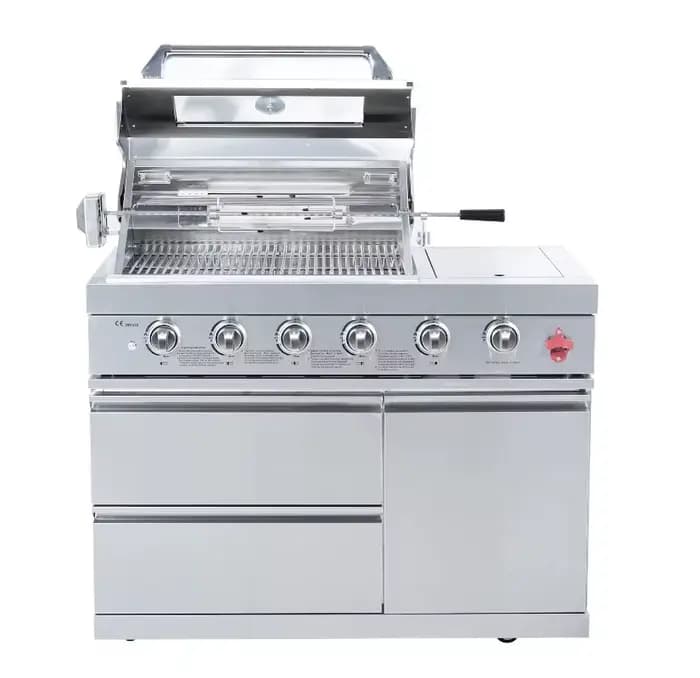 Ensemble de barbecue de jardin extérieur 6 pièces