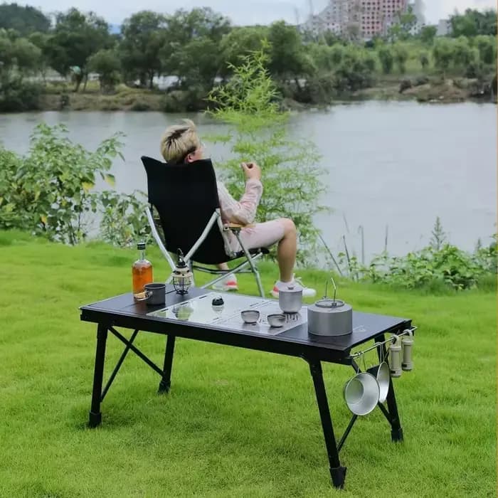 Table de camping portable Mountainhiker pour barbecue
