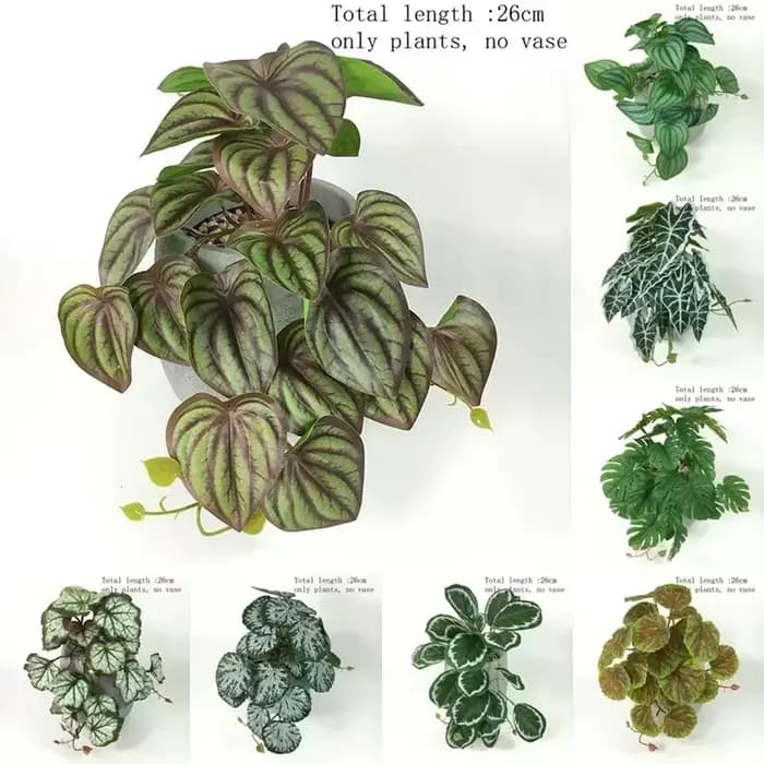 Terrarium artificiel plantes vigne tenture murale fleur rotin Simulation feuille en plastique rotin herbe verte maison balcon jardin décor