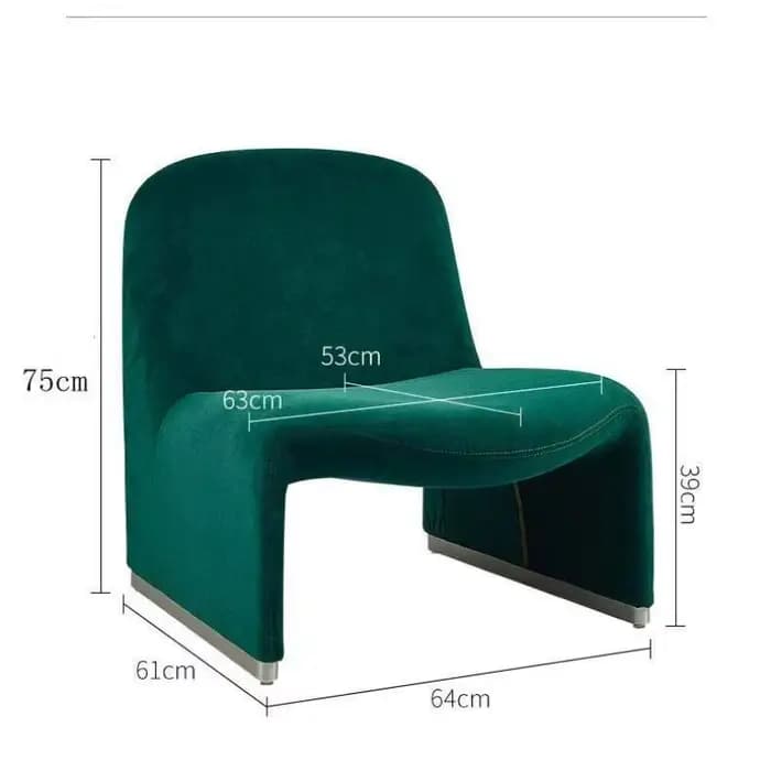 Fauteuil lounge scandinave Bauhaus