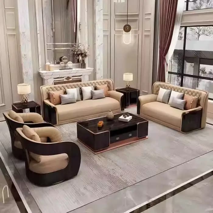 Canapé sectionnel de luxe pour salon