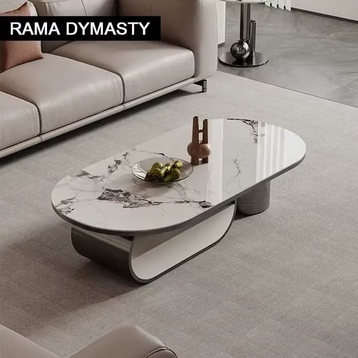 Petite table basse simple en acier inoxydable