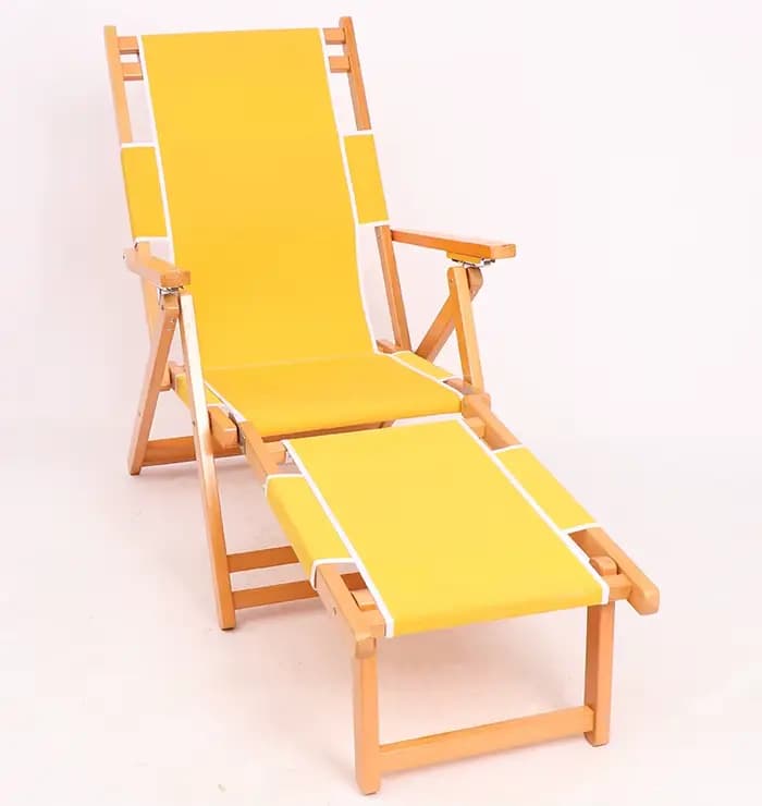 Chaise longue de luxe moderne et confortable en tissu