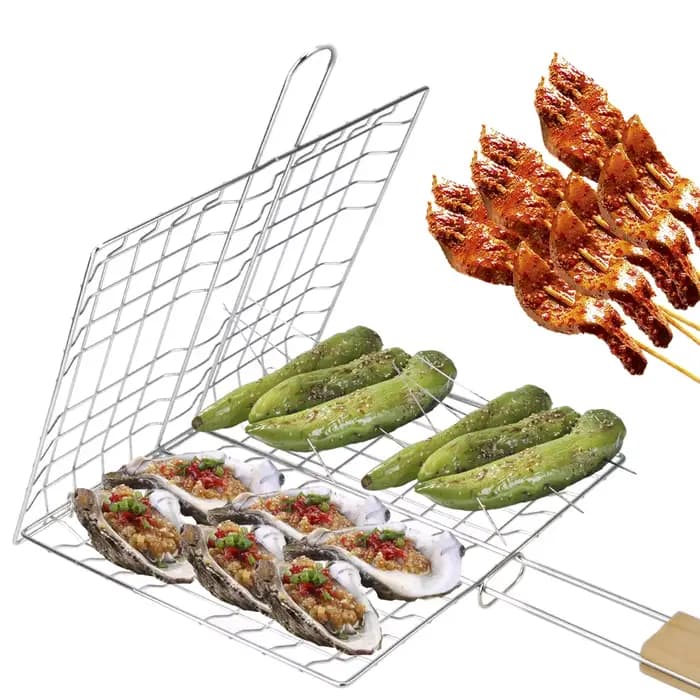 Tapis de Barbecue pliable avec manche en bois