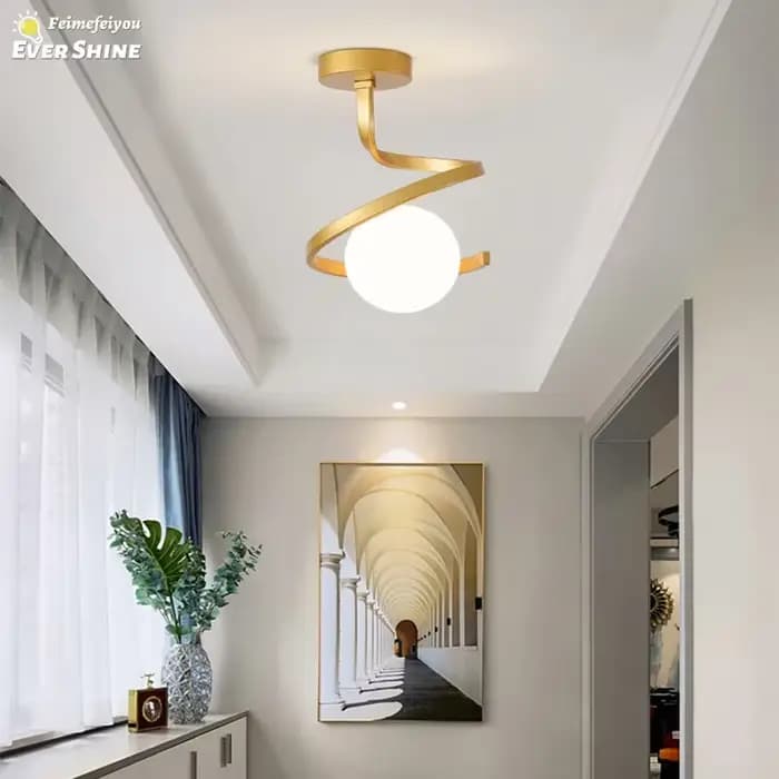 Plafonniers LED éclairage intérieur décor de chambre chambre salon Table à manger étude vestiaire couloir plafonnier nordique