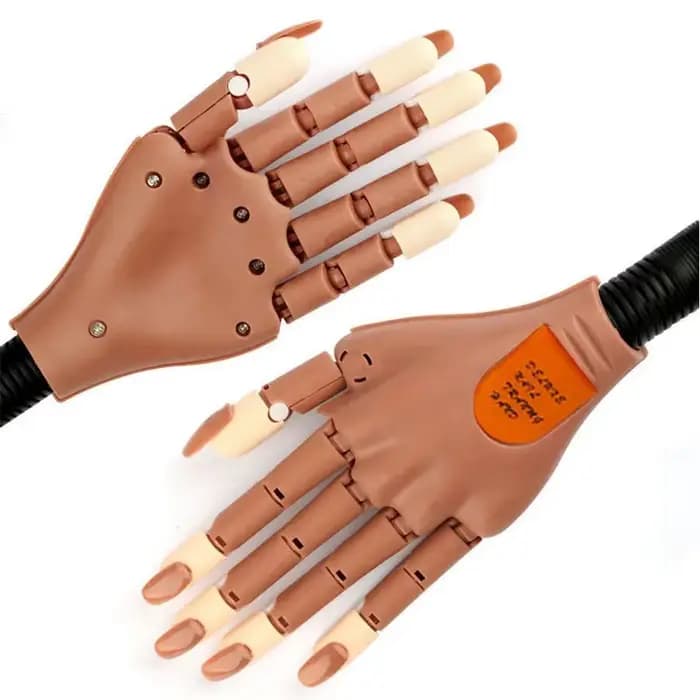 Main d'entraînement professionnelle pour la manucure, 1 boîte de modèle de main d'entraînement pour la manucure avec faux ongles, outil de manucure pour la maison et le salon