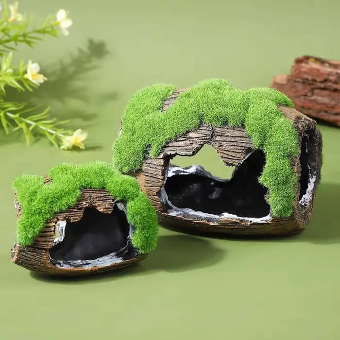 Décoration d'aquarium, abri pour poissons, ornements en résine pour aquarium, grotte cachette pour poissons, aménagement paysager d'aquarium.