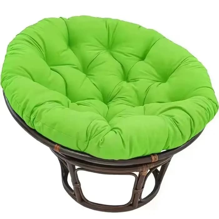 Fauteuil suspendu imperméable Papaya avec coussin rond intégré et support lombaire pour l'extérieur