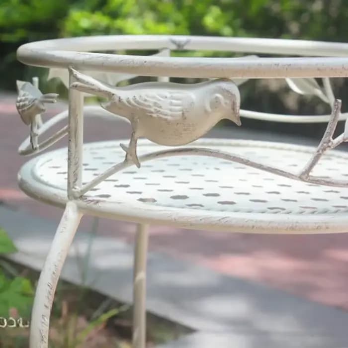 Support de jardin européen en fer forgé pour fleurs