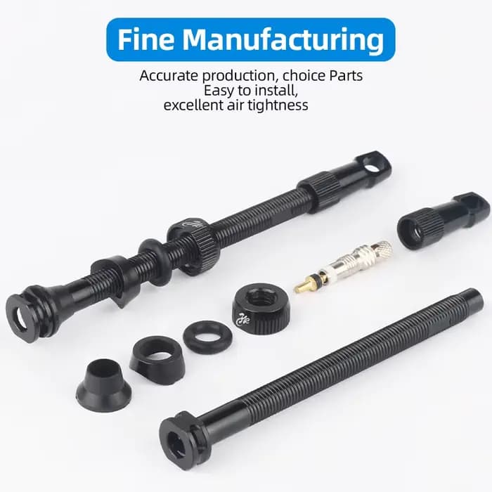 Valve de pneu Tubeless de vélo, jante en carbone, vannes Presta 40 50 65 80mm F/V, noyau en laiton détachable avec capuchon pour Valve d'air de vélo vtt