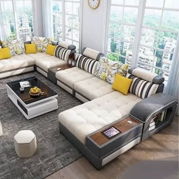 Adultes sol canapé salon minimaliste nordique appartement bras