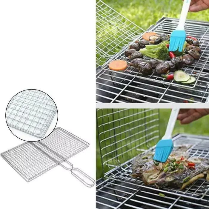 Filet à griller en fer pour barbecue, pince à steak, viande, poisson, légumes