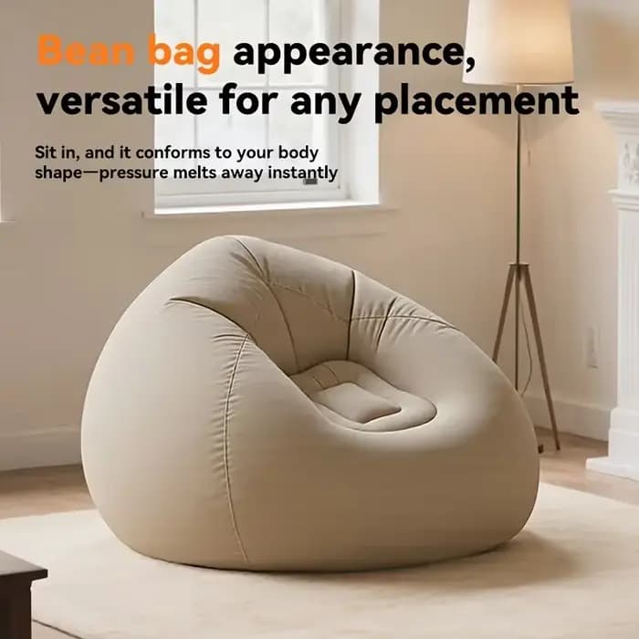 Chaise longue gonflable d'extérieur en polypropylène durable