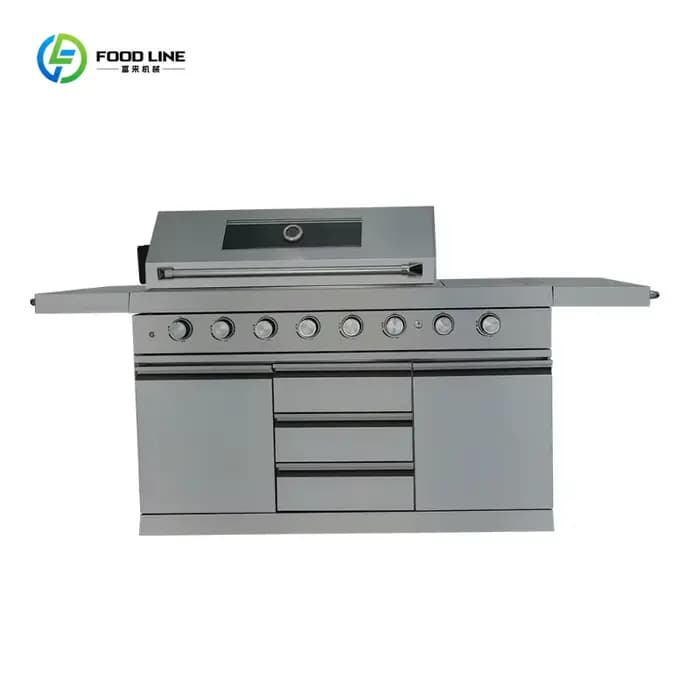 Ensemble de barbecue de jardin extérieur 6 pièces