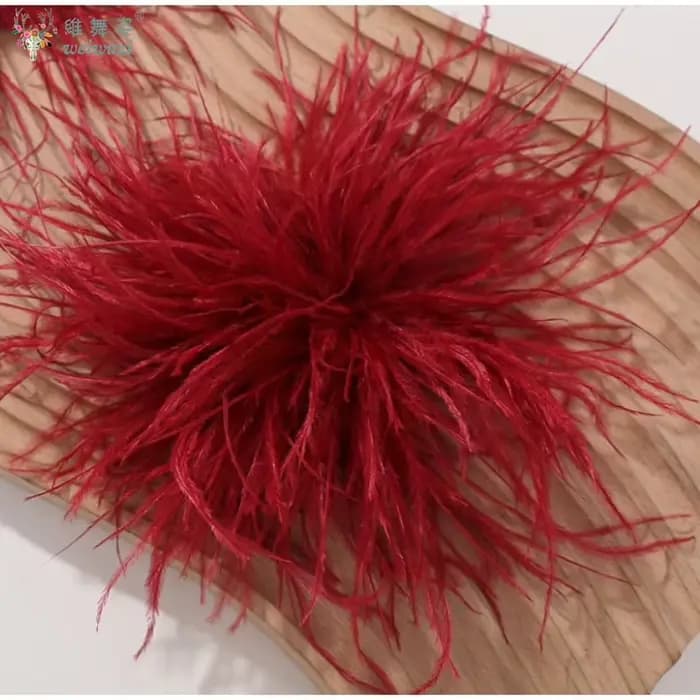 Coiffe de danse de salon, fleur en plumes d'autruche, épingle à cheveux, accessoires de coiffure pour danse latine moderne, fleur de tête, bijoux de cheveux de mariée