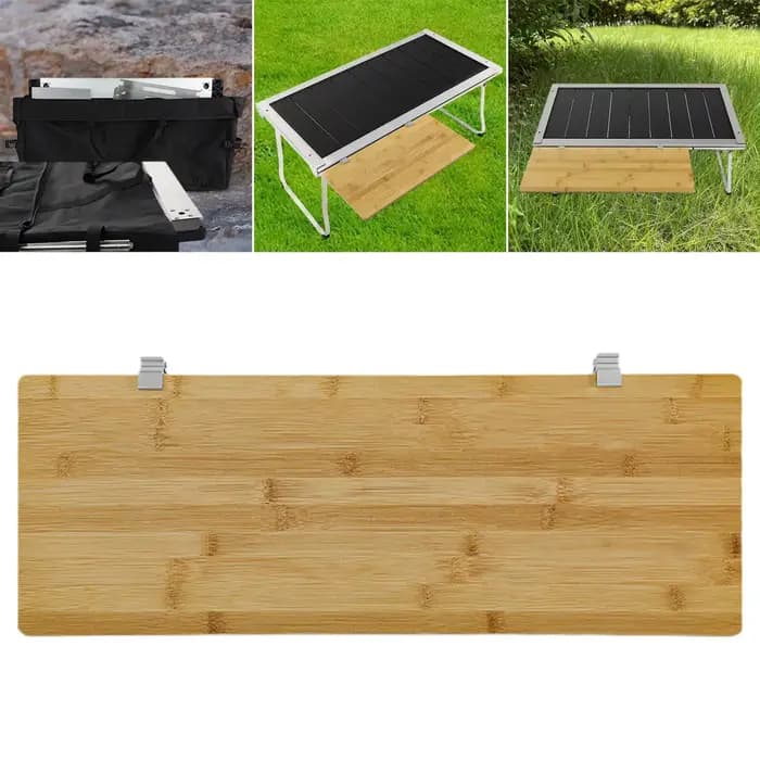 Planche d'extension de table extensible en bambou pour outils de grillades