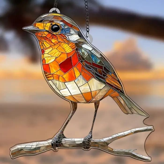 1 pièce Décoration extérieure murale suspendue Oiseaux et animaux