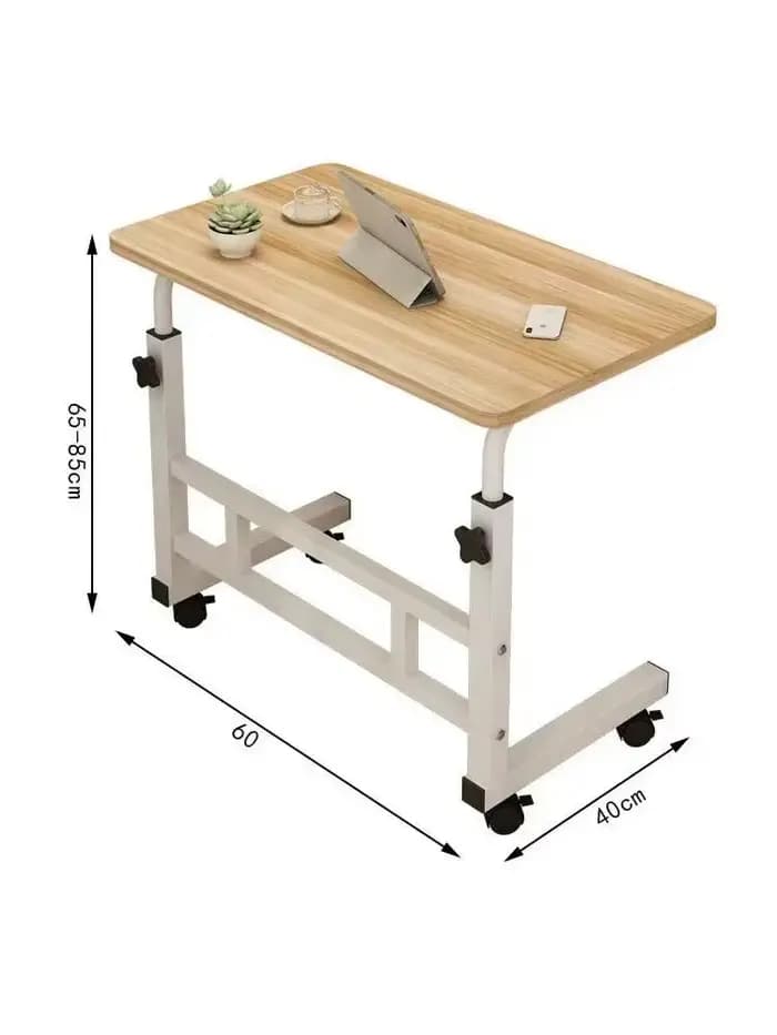 Table d'appoint réglable et confortable pour ordinateur portable, plateau repas pour manger sur lit ou canapé, lecture, 60x40cm