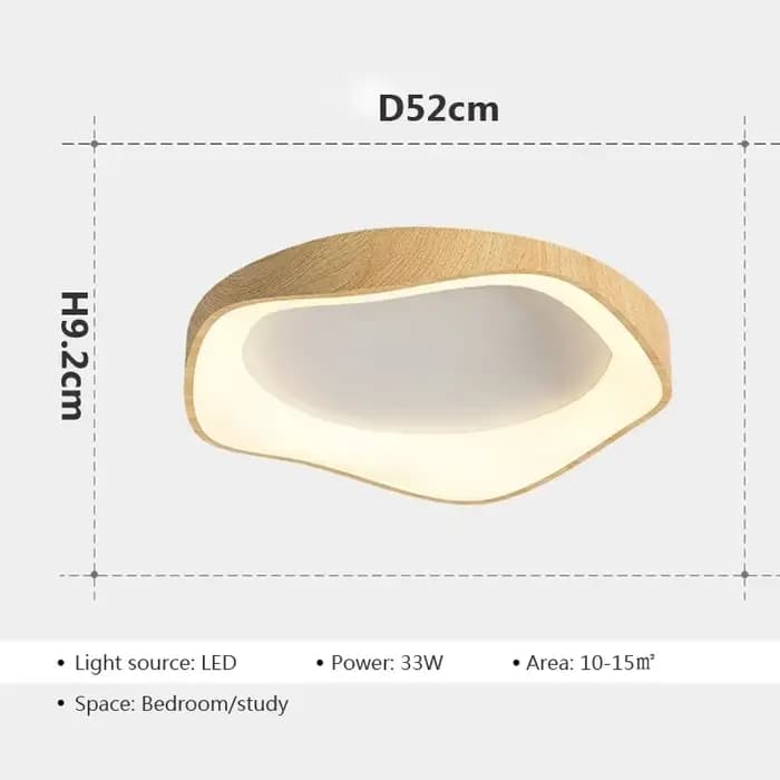Plafond moderne à LEDs en bois pour chambre salon salle à manger étude balcon lustre intérieur décor à la maison luminaires Lustre