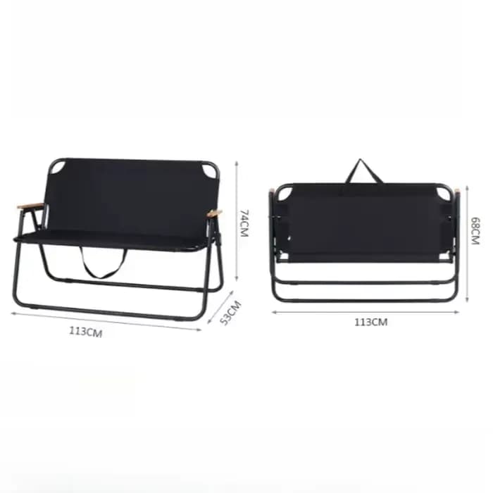Tabouret de camping pliable avec accoudoirs pour adultes