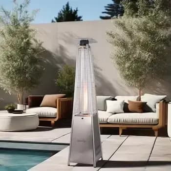 Chauffage au gaz extérieur Portable piscine extérieure en acier inoxydable