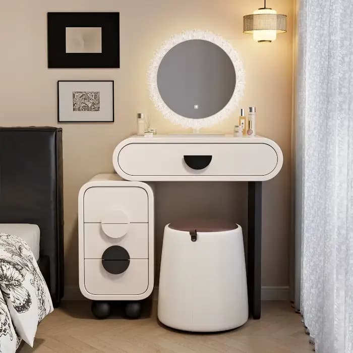 Porte-ornements coiffeuse bureau miroir coiffeur chaise coiffeuse maquillage Simple Tocadores Para Maquillaje meubles