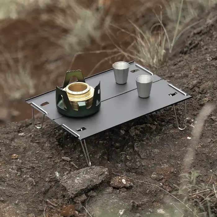 Table de camping pliante pratique en aluminium