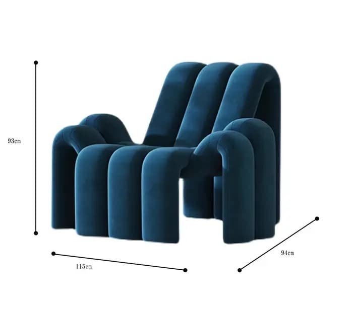 Fauteuil lounge en tissu