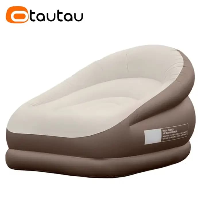 Canapé Gonflable d'Extérieur avec Repose-Pieds