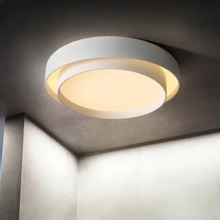 Chambre salon lampe Led plafonnier minimaliste moderne blanc noir gris intérieur luminaire maison hôtel Luminarie