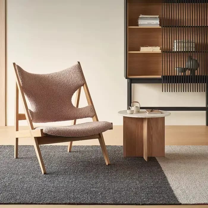 Fauteuil Lounge Nordique en Bois Massif