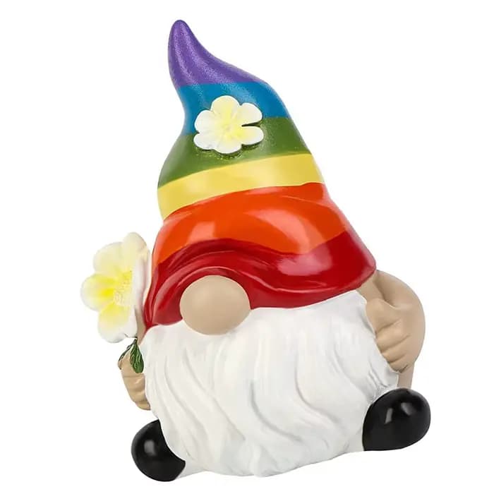 Statue de gnome de jardin en résine