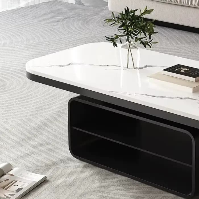 Grande table basse de luxe moderne avec rangement, table de salon classique, table de maquillage, table de bureau, Tavolino Da Divano, meubles originaux