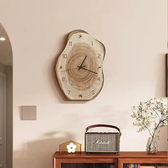 Horloges murales de salon modernes, bureau de maison rétro silencieux, ornement de décoration de chambre à coucher, ornements de décoration de maison élégants de luxe