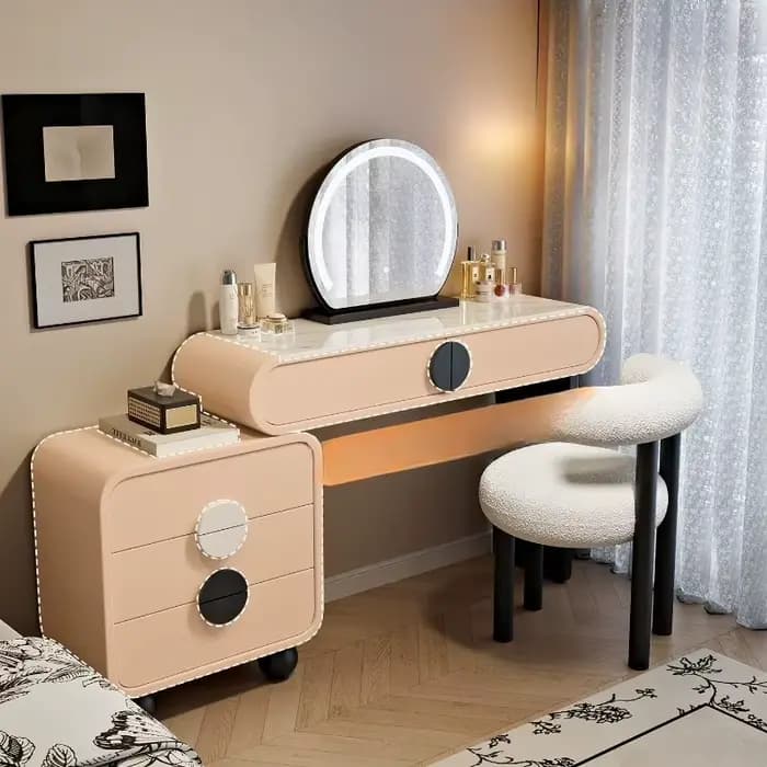 Porte-ornements coiffeuse bureau miroir coiffeur chaise coiffeuse maquillage Simple Tocadores Para Maquillaje meubles