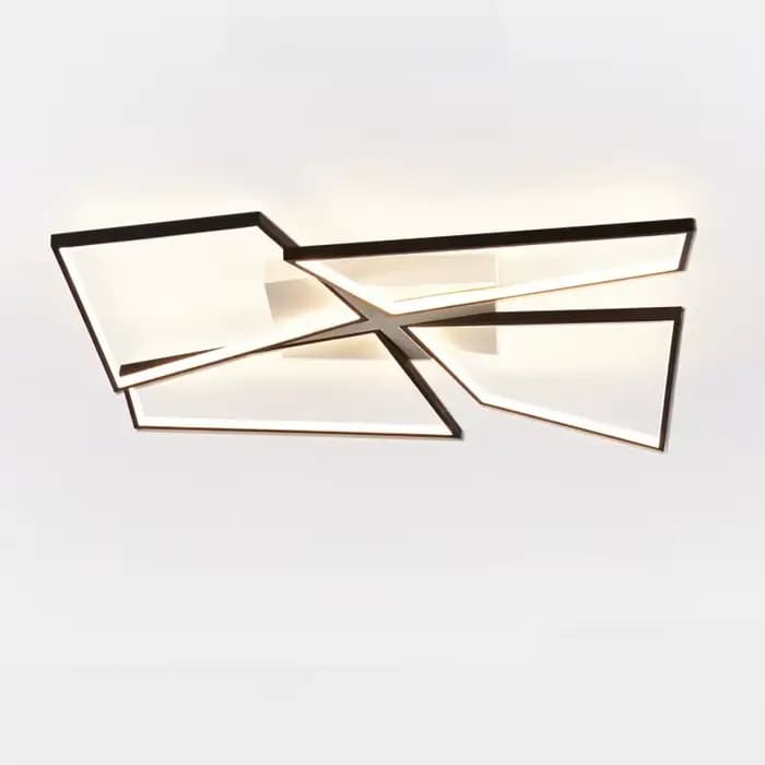 Plafonnier de salon italien minimaliste rectangulaire moderne, luminaire créatif luxueux haut de gamme pour la pièce