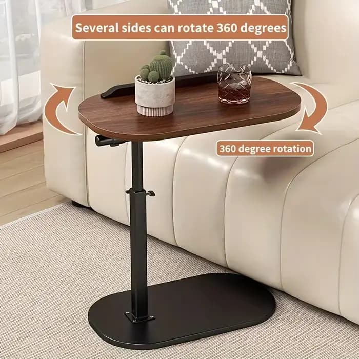 Table basse relevable réglable en hauteur en bois composite, table d'appoint multi-usages, table de chevet pour salon et chambre à coucher