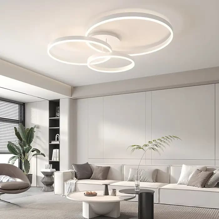 Lustres de plafond intelligents pour chambre salon décoration moderne Intelligent télécommande lustre plafonniers