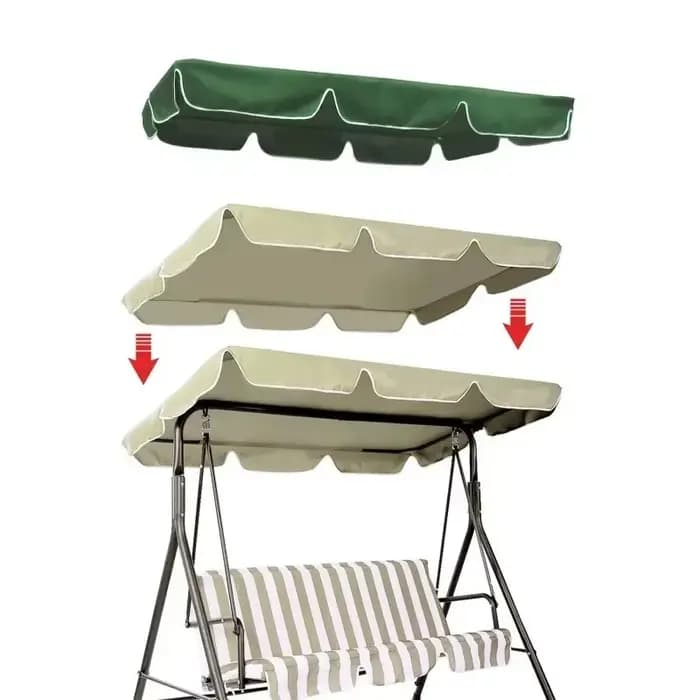 Housse de remplacement pour balançoire de jardin 2/3 places