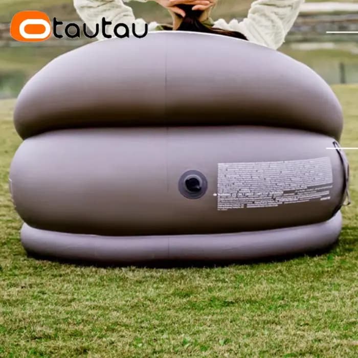 Canapé Gonflable d'Extérieur avec Repose-Pieds