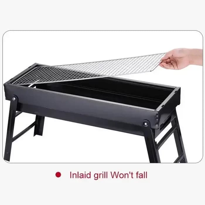 Nouveau Grand Barbecue Pliant Portable au Charbon de Bois pour Camping et Pique-nique en Extérieur – Four