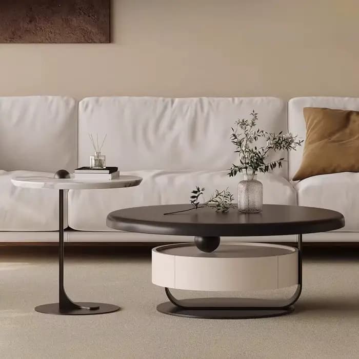 Table basse ronde de salon