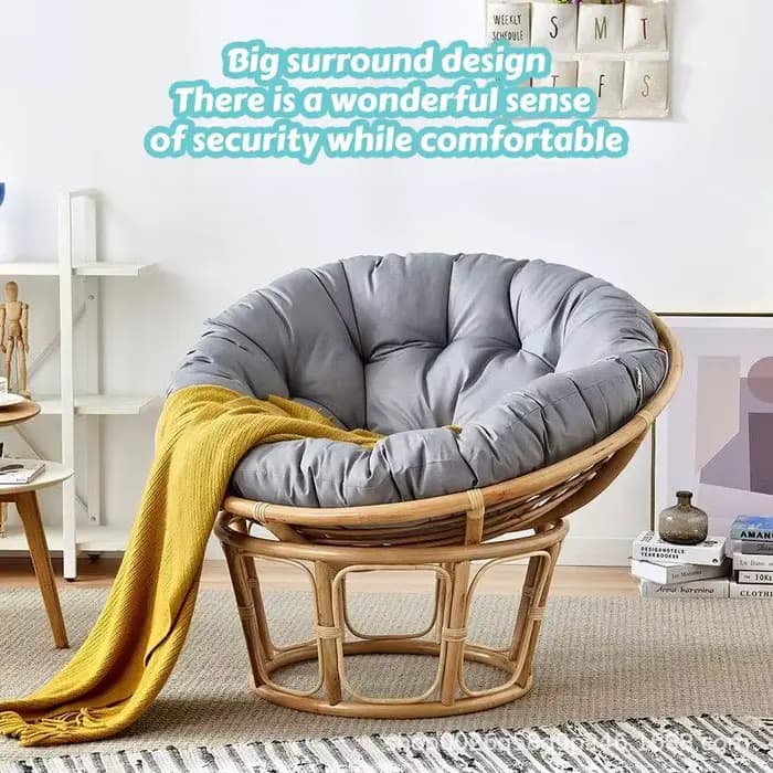 Papasan – coussin de chaise en forme d'œuf