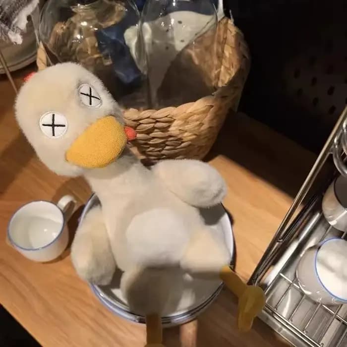 Ornements décoratifs en forme de canard mignon magnétique