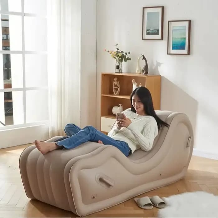 Canapé Gonflable en PVC à Coussin d'Air Portable