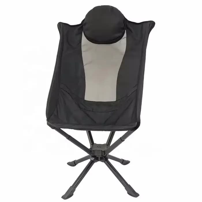 Chaise pivotante, chaise pliante portable d'extérieur