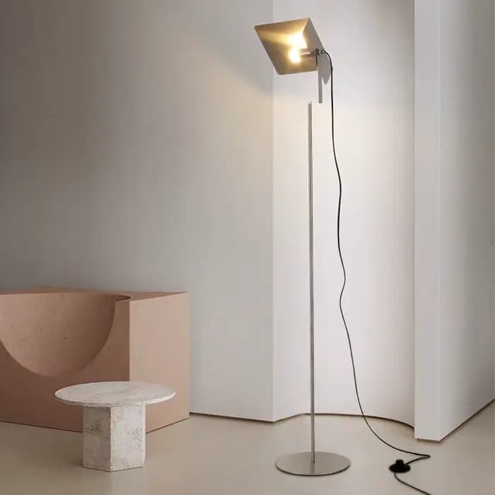 Lampe LED autoportante en acier inoxydable