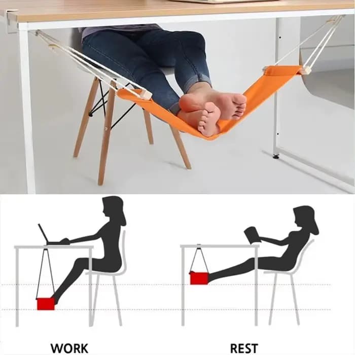 Hamac à pieds créatif, table de bureau portable