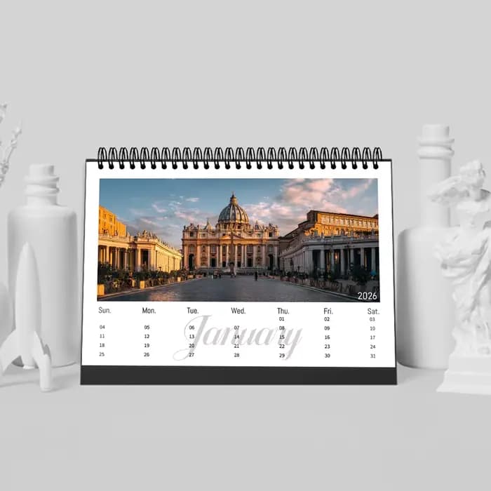 Calendrier de construction 2026 – 2027, planificateur mensuel de 24 mois, calendrier de bureau, cadeau parfait pour les anniversaires, noël, nouvel an, 1 pièce