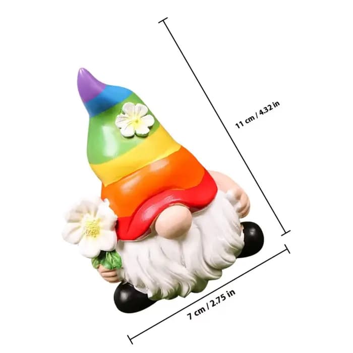 Statue de gnome de jardin en résine
